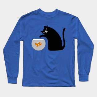 Black Cat's Busy Day Long Sleeve T-Shirt